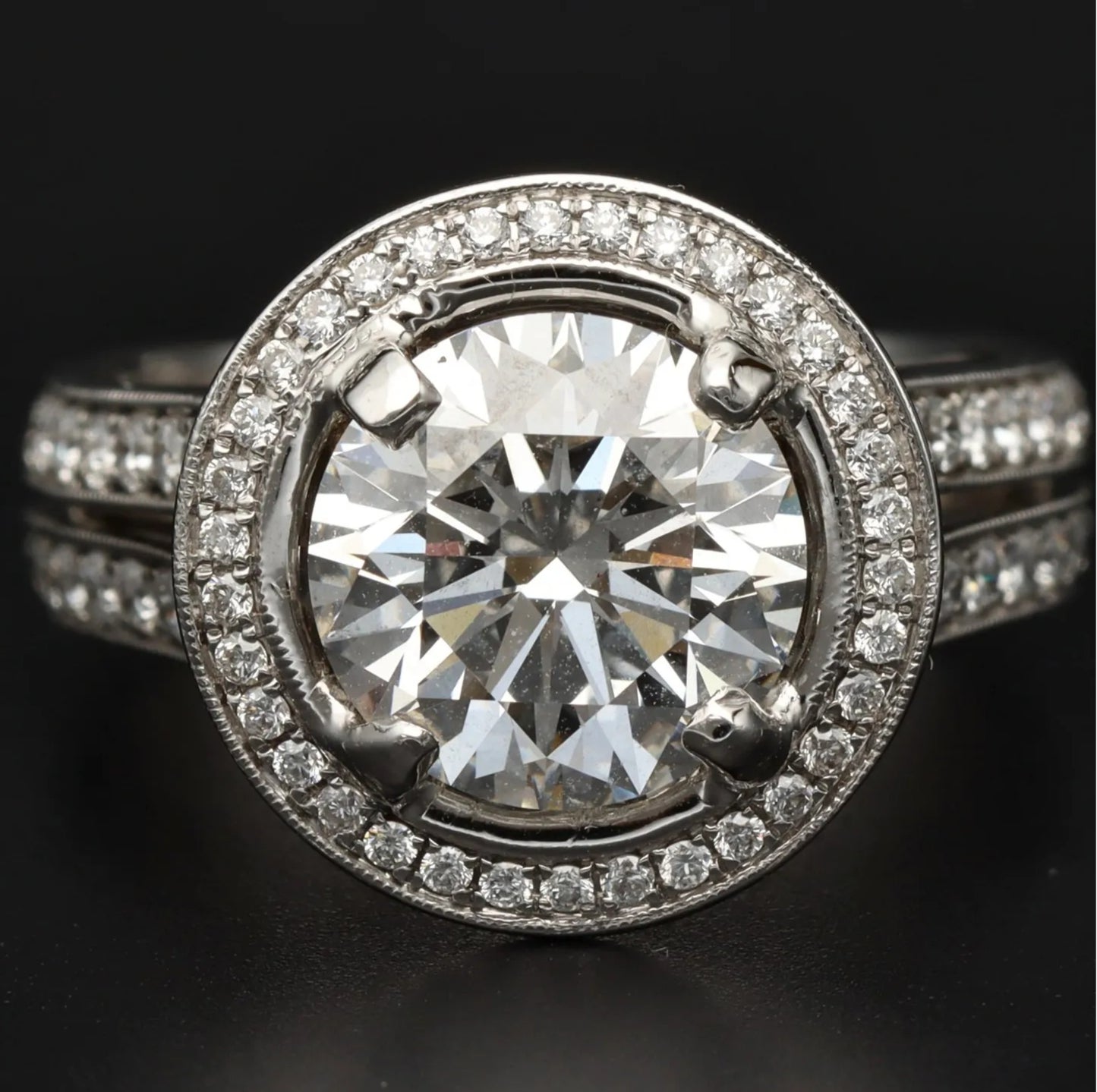 18ct White Gold 3.51ct Lab Diamond Ring | IGI Certified | Size O