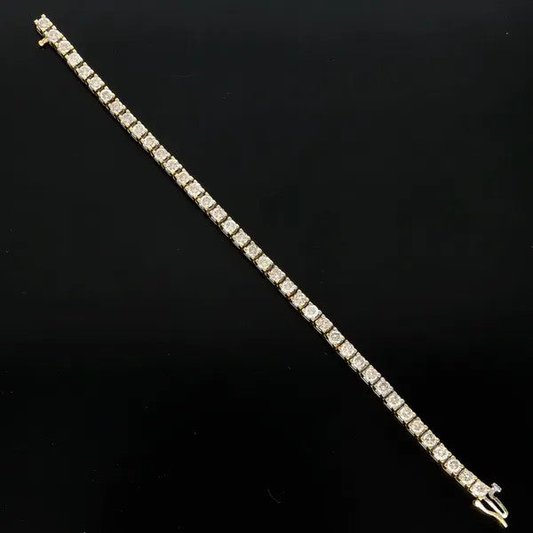 18ct Gold Diamond Tennis Bracelet | 9.75ct | Hallmarked