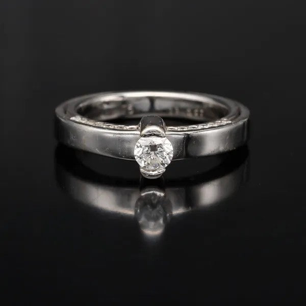 18ct White Gold Diamond Ring | 0.50ct Total | G/SI1 | Size M½