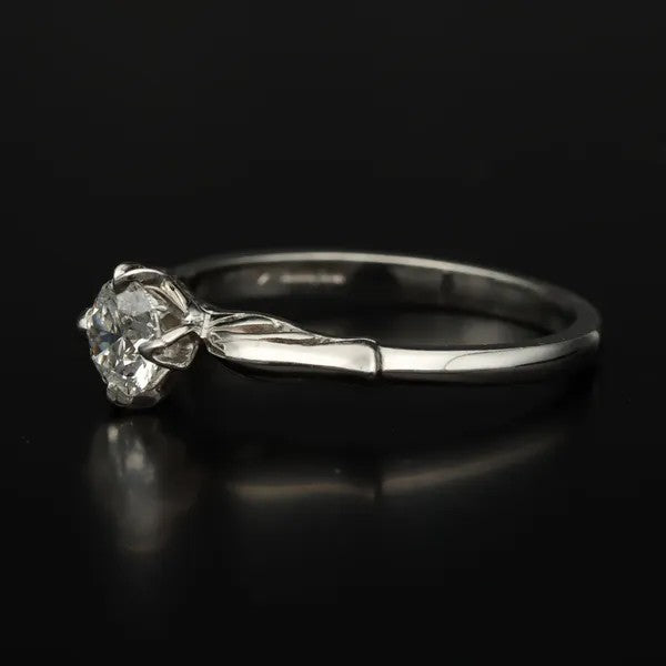 Vintage Solitaire Diamond Ring | 0.30ct | Size M