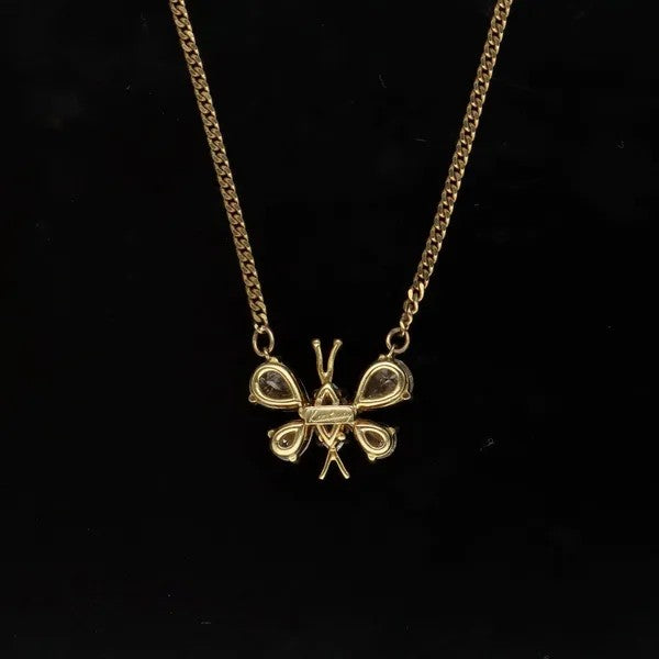 Diamond Butterfly Pendant by Kutchinsky | 1.50ct E/F Colour | 18ct Gold Chain