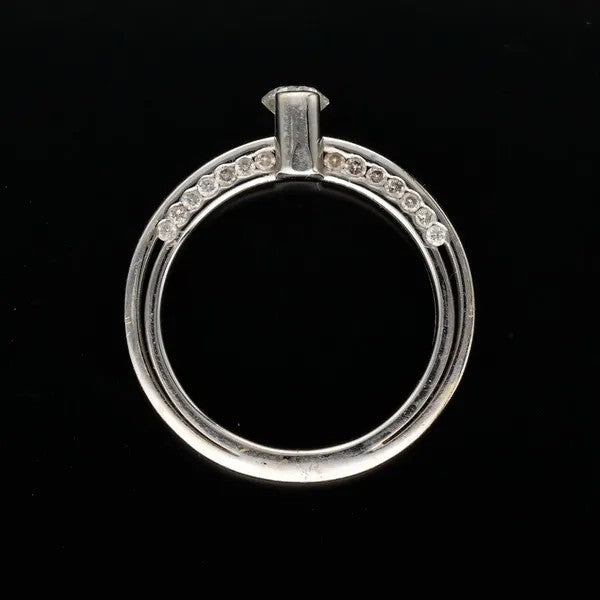 18ct White Gold Diamond Ring | 0.50ct Total | G/SI1 | Size M½
