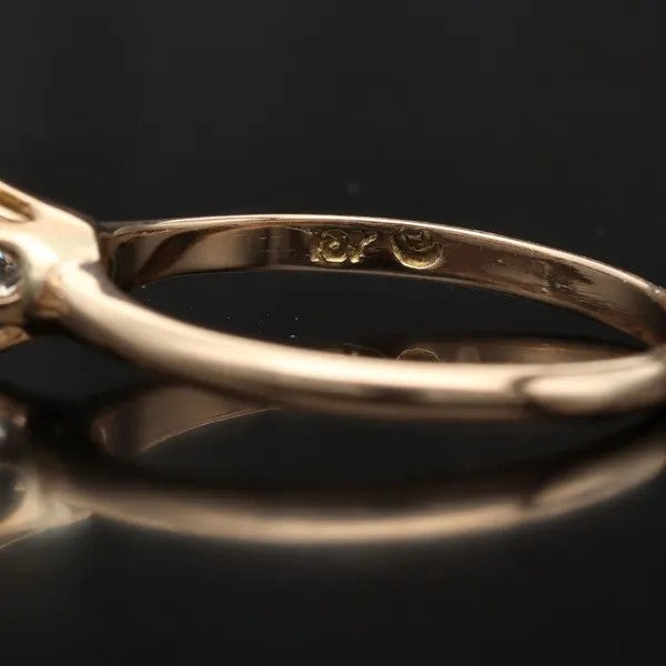 14k Yellow Gold Diamond Solitaire Ring | 0.50ct | Size N½