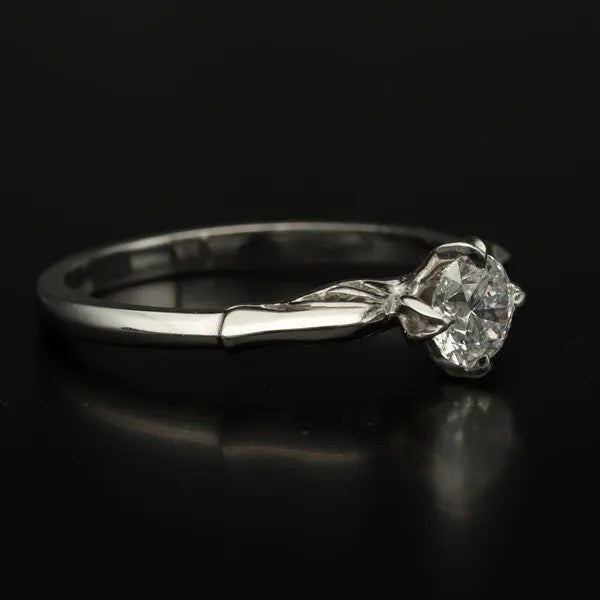 Vintage Solitaire Diamond Ring | 0.30ct | Size M