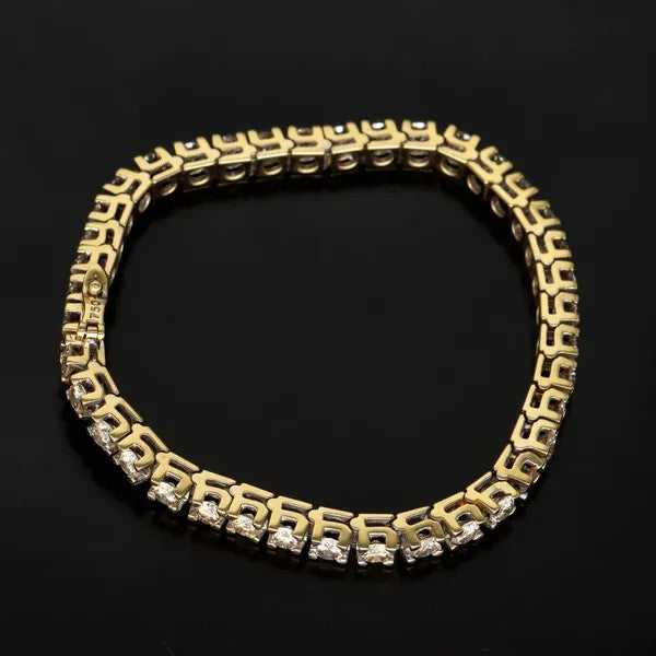 18ct Gold Diamond Tennis Bracelet | 9.75ct | Hallmarked