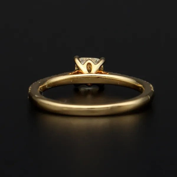 Fancy Yellow Internally Flawless Diamond Ring | 0.61ct Centre | GIA | Size L