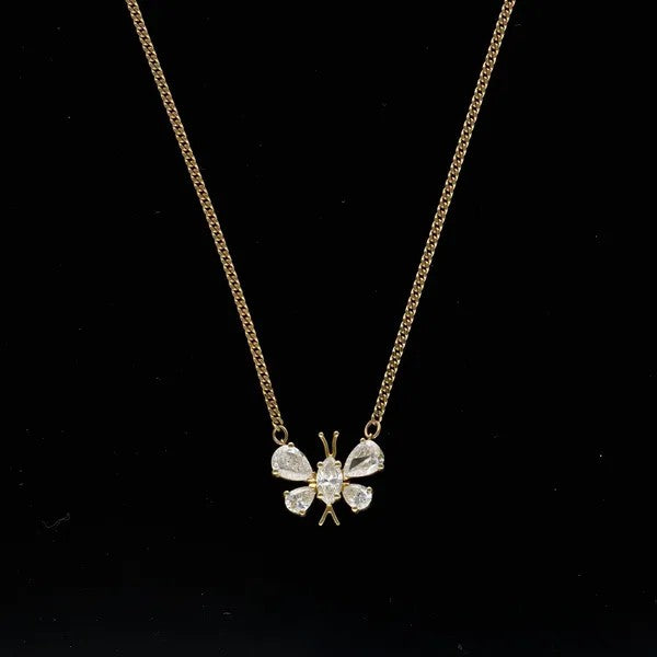 Diamond Butterfly Pendant by Kutchinsky | 1.50ct E/F Colour | 18ct Gold Chain