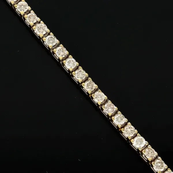 18ct Gold Diamond Tennis Bracelet | 9.75ct | Hallmarked