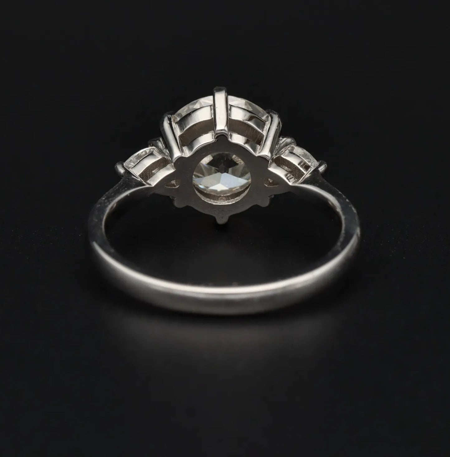 Fine Platinum Diamond Ring | 2.75ct Total | Historic Provenance | Size M½