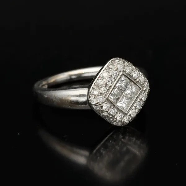 18k White Gold Diamond Ring | 0.70ct Estimated | Size M½