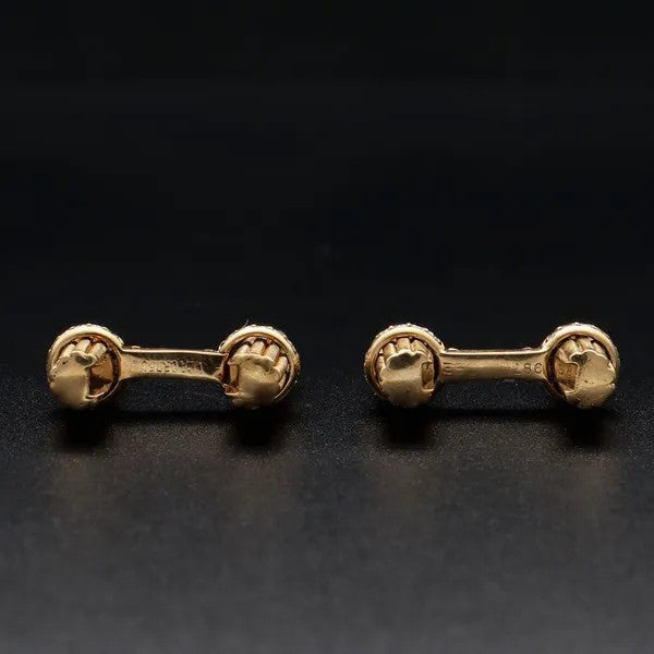 Van Cleef & Arpels Diamond Baton Cufflinks | 18ct Yellow Gold | 1970s