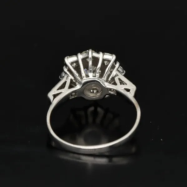 White Gold Diamond Cluster Ring | 2.8ct Total | H VS2/SI1 | Size P½