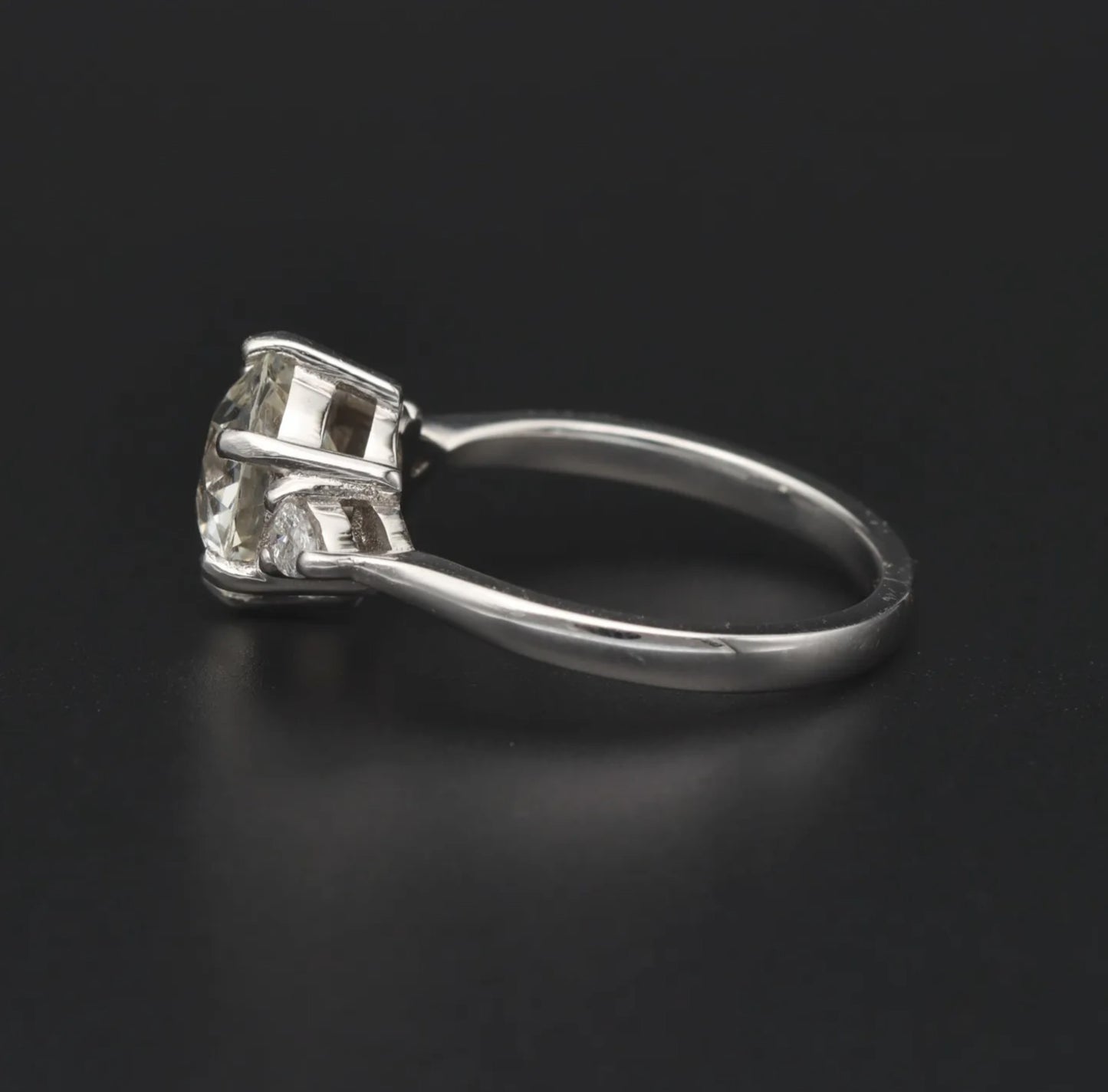 Fine Platinum Diamond Ring | 2.75ct Total | Historic Provenance | Size M½