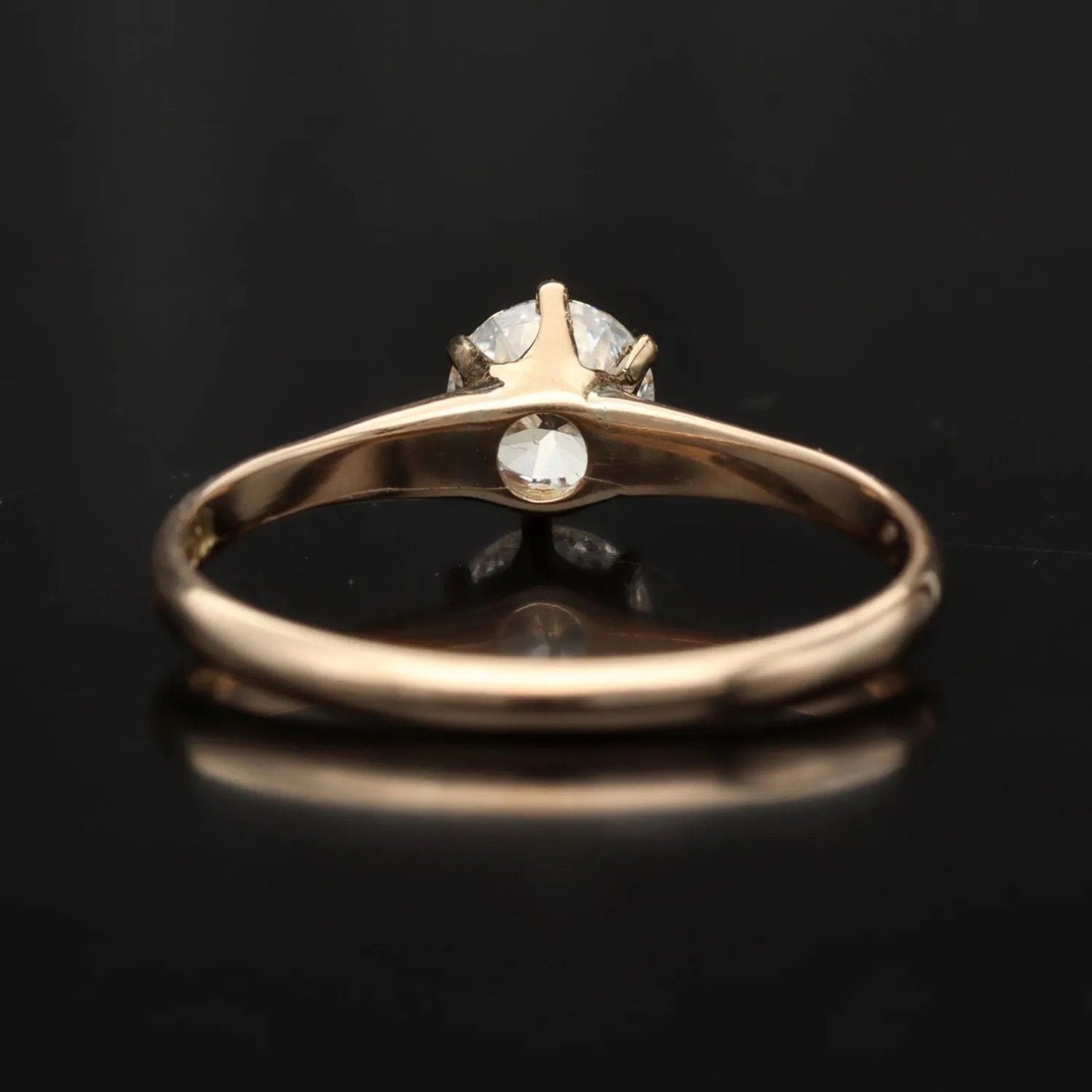 0.50ct Diamond Solitaire Ring | 14k Gold Engagement Ring | Fine Jewelry | Size N 1/2