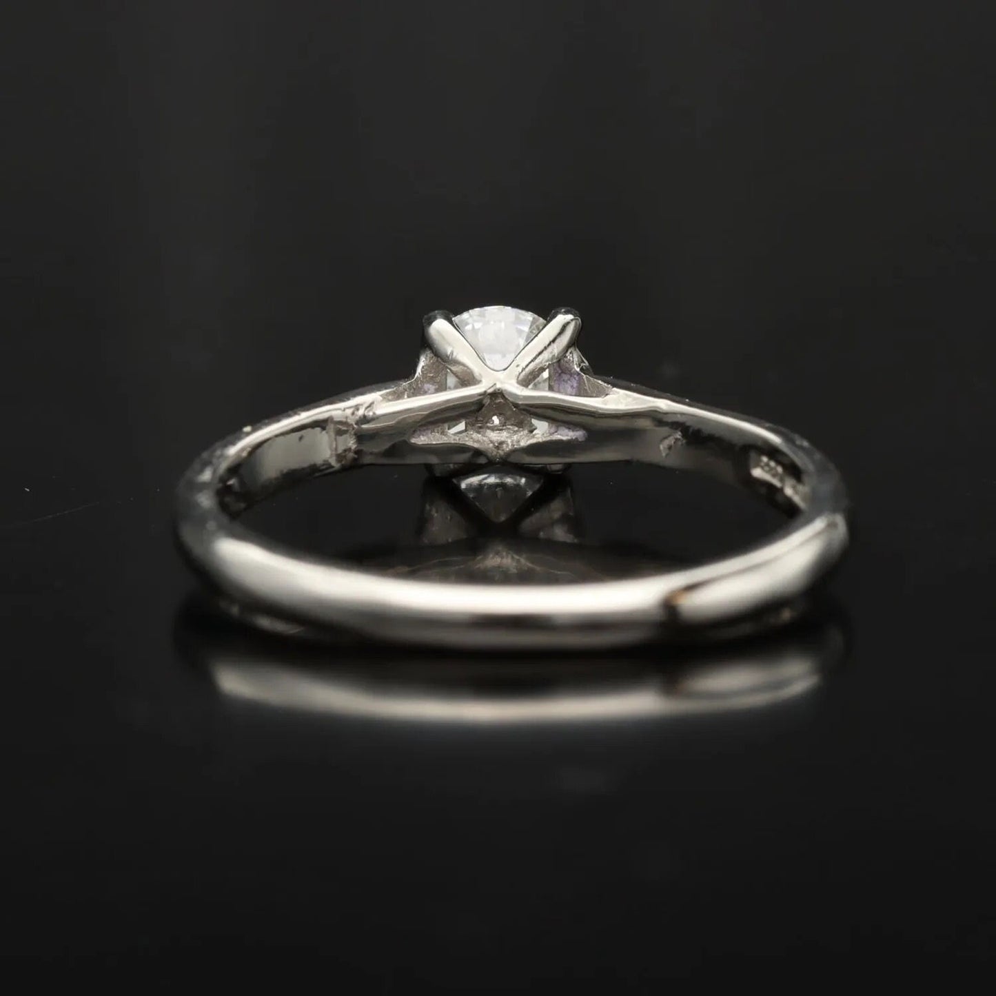 Platinum Diamond Solitaire Ring | .33ct F/VS | Classic Engagement Ring | Size O