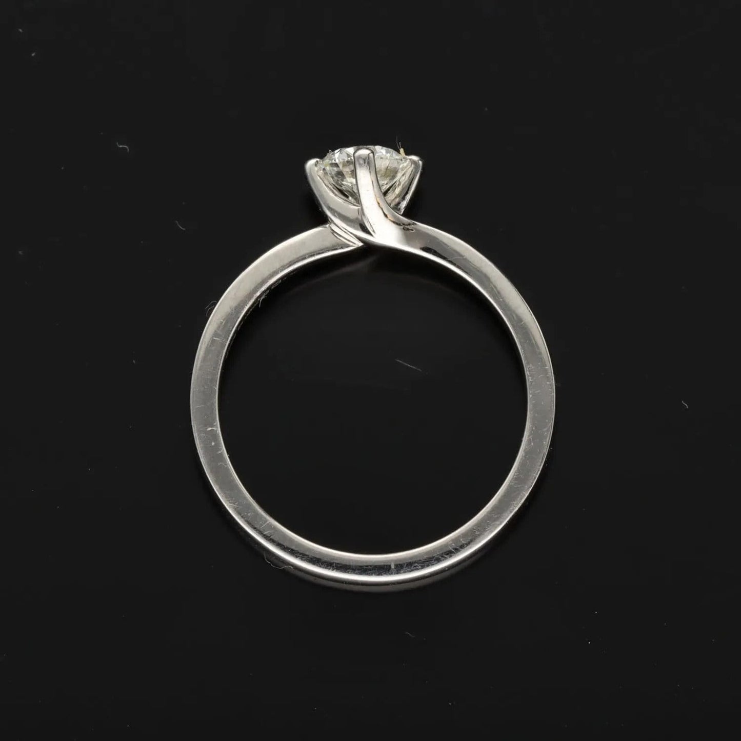 Platinum Diamond Solitaire Ring | .33ct F/VS | Classic Engagement Ring | Size O
