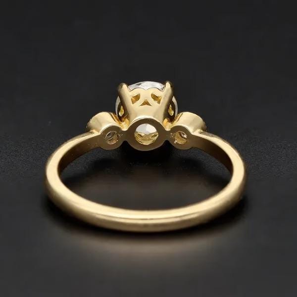 18ct Yellow Gold Old Cut Diamond Ring | Circa 1890 | 1.10ct | Size M