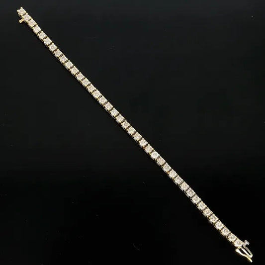 18ct Gold Diamond Tennis Bracelet | 9.75ct | Hallmarked