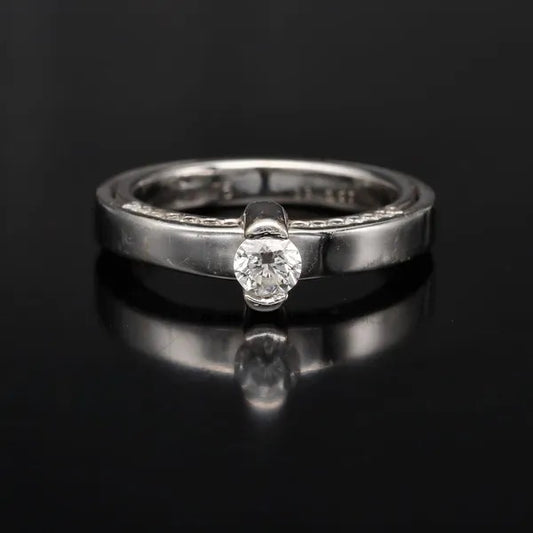 18ct White Gold Diamond Ring | 0.50ct Total | G/SI1 | Size M½
