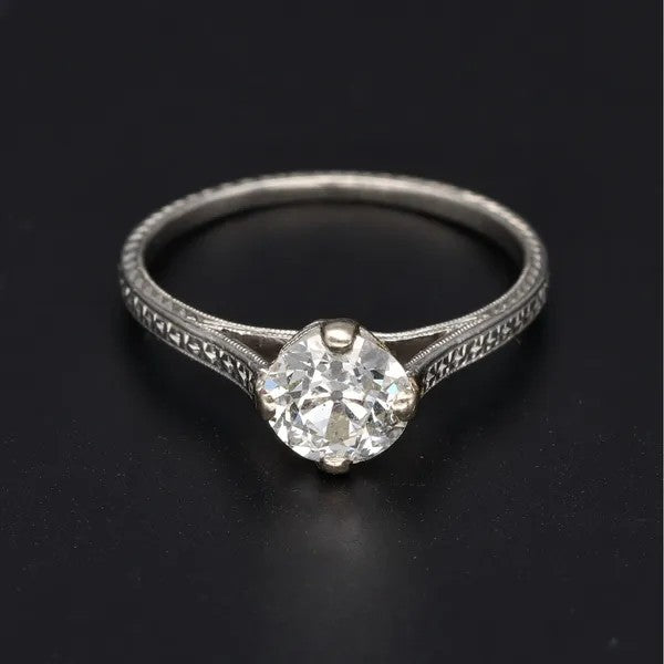 Old European Cut Diamond Solitaire Ring | 0.75ct | G/SI1 | Size K