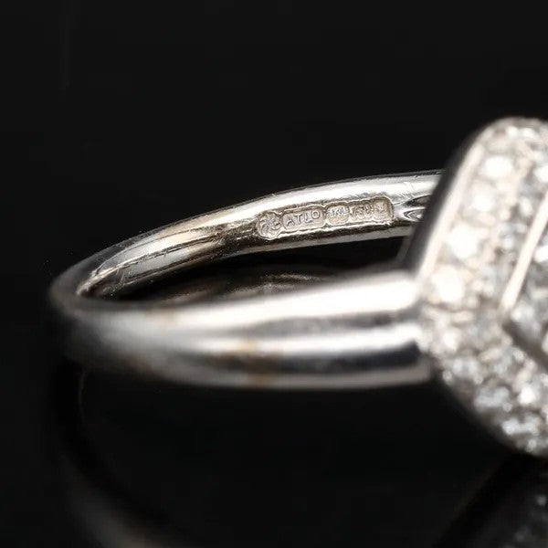 18k White Gold Diamond Ring | 0.70ct Estimated | Size M½