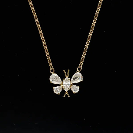 Diamond Butterfly Pendant by Kutchinsky | 1.50ct E/F Colour | 18ct Gold Chain