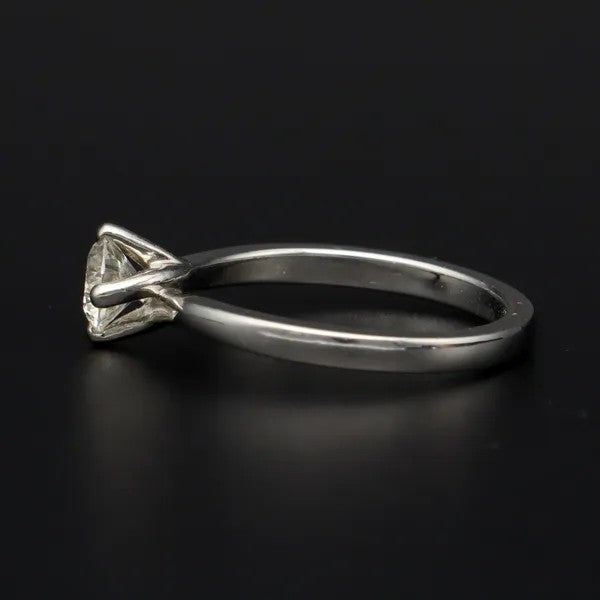 Platinum Solitaire Diamond Ring | G/H VS2 | Twist Setting | Size K