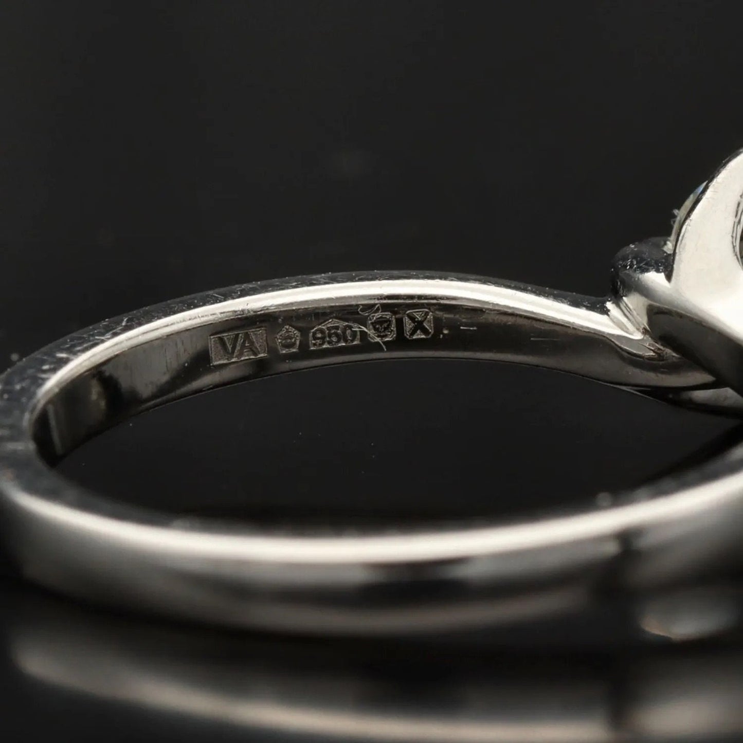 Vintage Platinum Diamond Solitaire Ring | .30ct G/VS | Elegant Twist Band | Vintage Ring | Size K 1/2