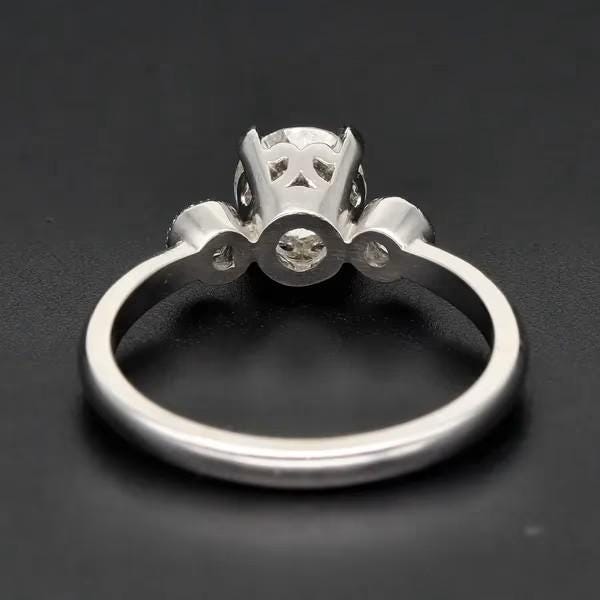 Platinum Old Cut Diamond Engagement Ring | Circa 1890 | 1.10ct | Size M