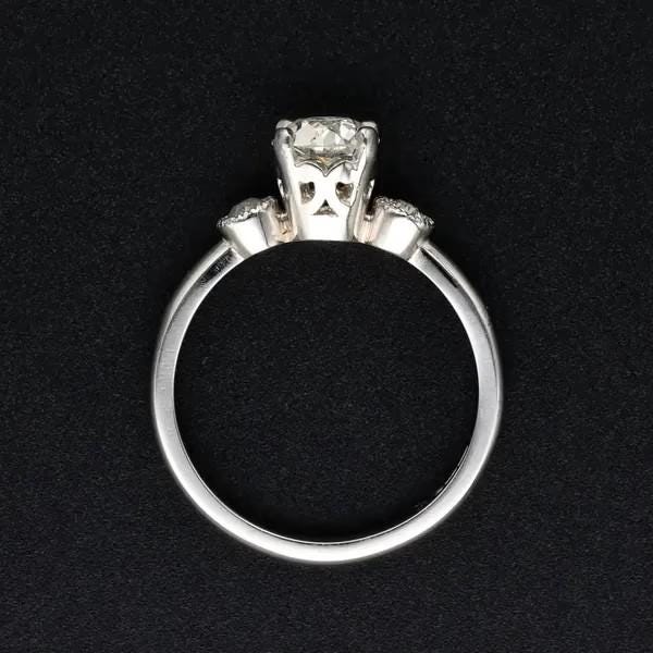 Platinum Old Cut Diamond Engagement Ring | Circa 1890 | 1.10ct | Size M