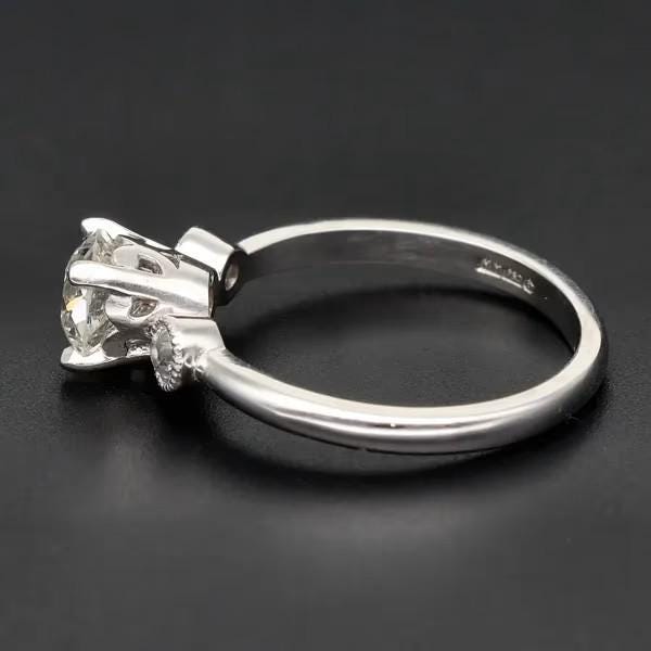 Platinum Old Cut Diamond Engagement Ring | Circa 1890 | 1.10ct | Size M